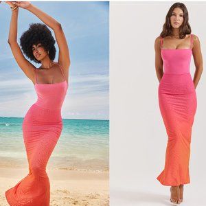 House of CB 'Calista' Ombre Flame Maxi NWOT